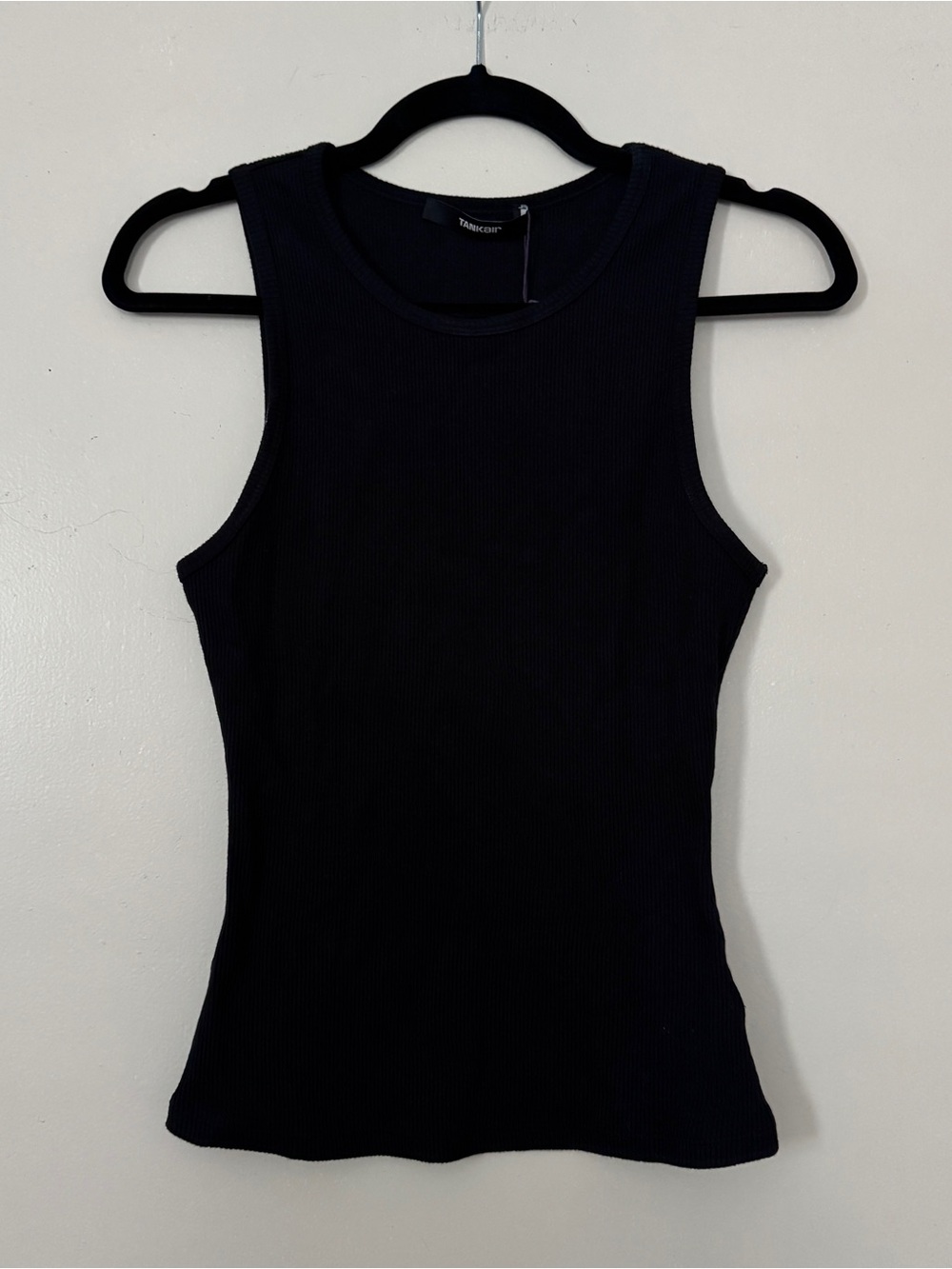 Tankair 2x1 Black Ribbed Tank Top S